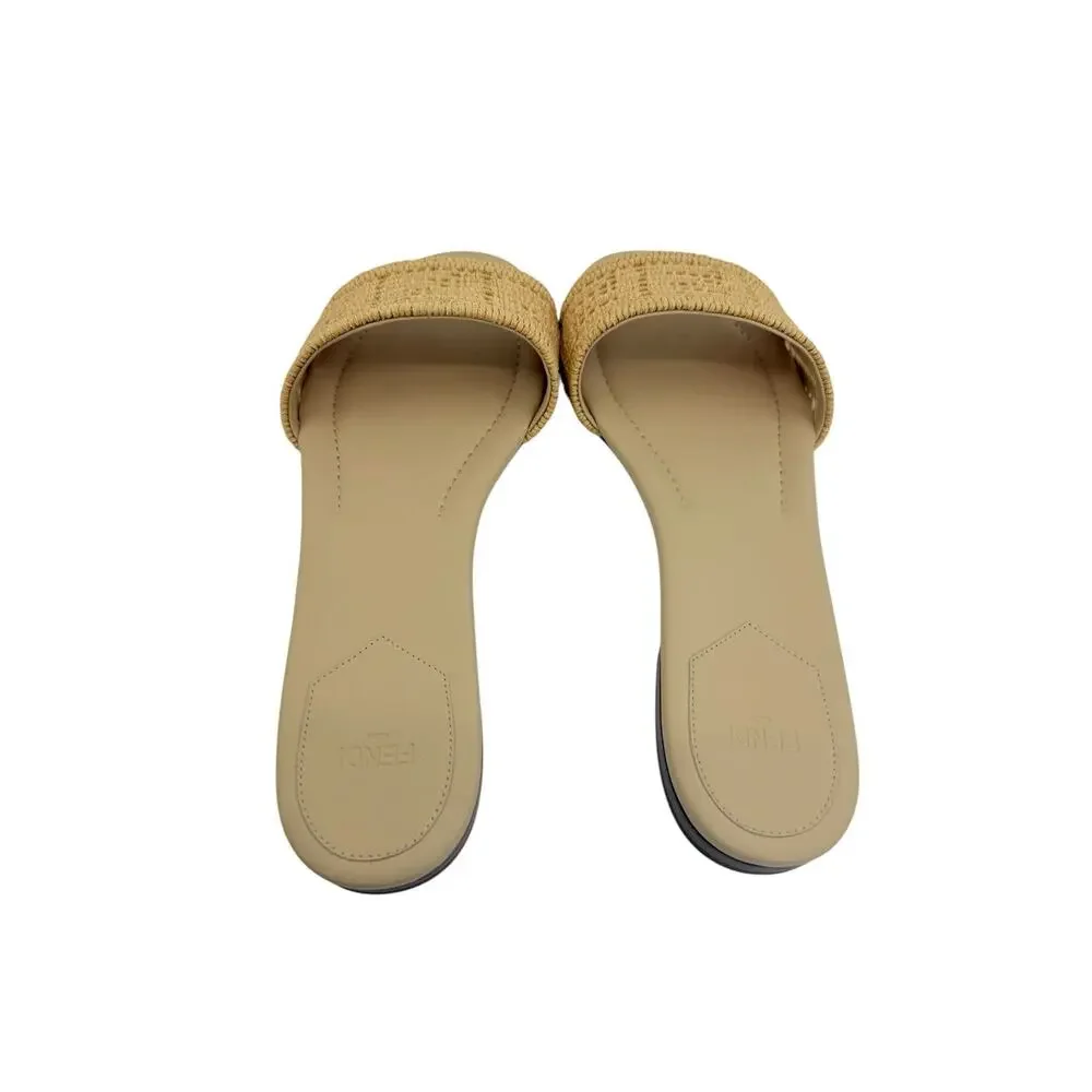 Fendi Rafia FF Slides (39/9)
